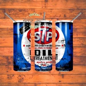 STP oil greasy 20oz Tumbler